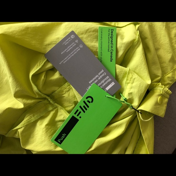 NWT neon yellow windbreaker - Picture 4 of 5